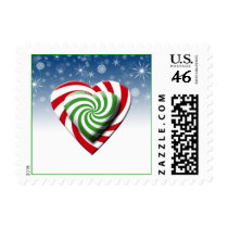 Candy Hearts Christmas Postage postage