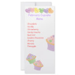 Candy Hearts Cupcakes Custom Rack Cards