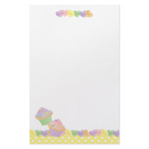 Candy Hearts Cupcakes Personalized Stationery