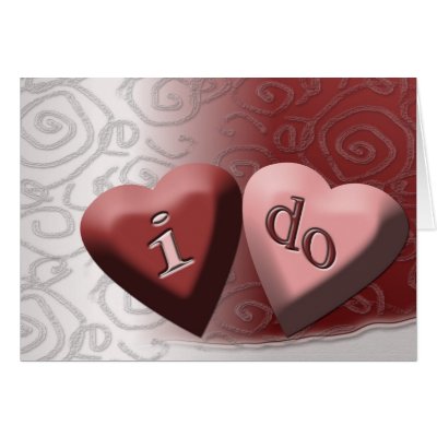 Candy hearts "I do" Card by aslentz