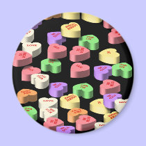 Candy Hearts - Magnet