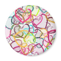 Candy Hearts Fridge Magnet