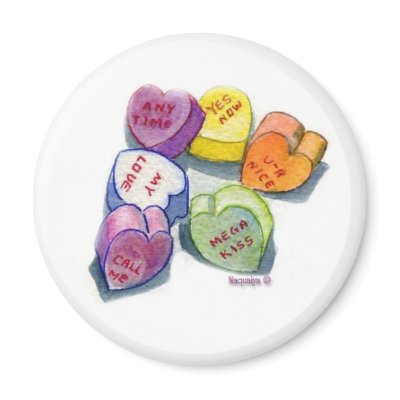 Candy Hearts Magnet by naquaiya