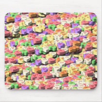 Candy Hearts mousepads
