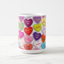 Candy Hearts Mug