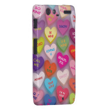 Candy Hearts Phone Case Droid RAZR Cover