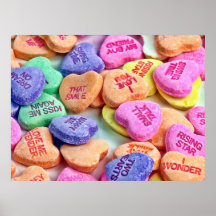 Candy Hearts Poster