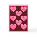 CANDY HEARTS Valentine cards by greenbaby CANDY HEARTS Valentine cards