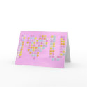 Candy Hearts Valentine's Card with pink background by wdecatur Candy Hearts Valentine's Card with pink background