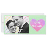 Candy Hearts WEDDING Save The Date rack cards