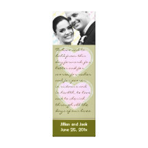 Candy Hearts WEDDING Vows display canvas print