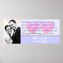 Candy Hearts WEDDING Vows display poster
