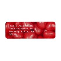 Candy Hot Hearts Set Return Address Label