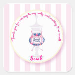 Candy Jar and Cupcakes Favor Sticker