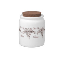 Candy Jar: Original Henna Lotus Drawing