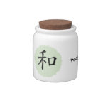 Candy Jars Chinese Symbol For Peace On Mat candy jars