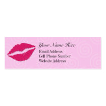 Candy Kiss Skinny Profile Card business cards by mariannegilliand Candy Kiss Skinny Profile Card business cards