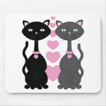 Candy Kitty in Love mousepads