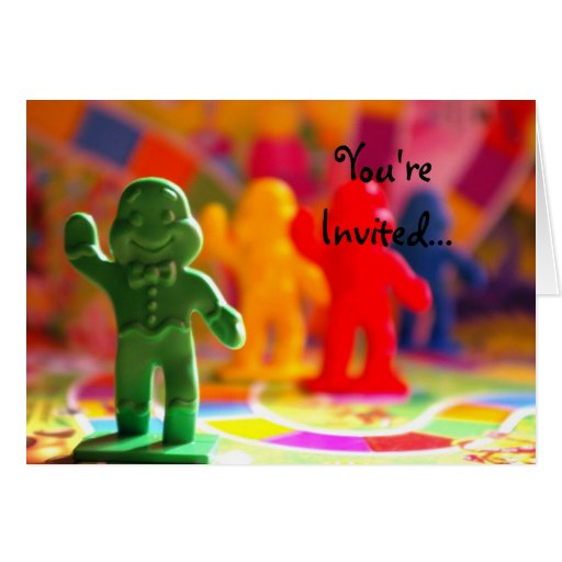 Candy Land Card Invitation Zazzle