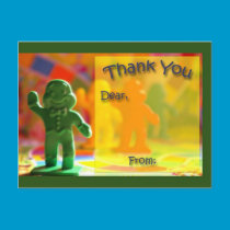 Candy Land PartyThank you postcards