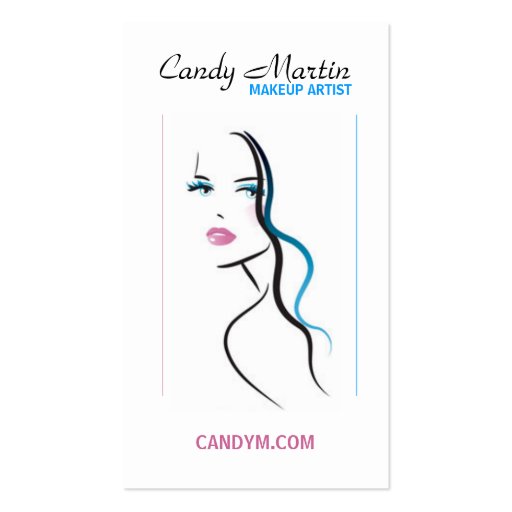 Candy - Makeup Artist Business Card (front side)
