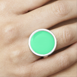 Candy Mint Green Rings