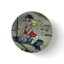 Candy on the Cannon Pinback Button