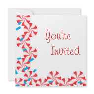 Candy Peppermint Invitation invitation