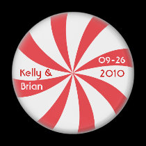 Candy Peppermint Magnet Favor magnets