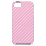 Candy Pink Diagonal Striped Pattern. iPhone 5 Covers