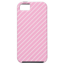 Candy Pink Diagonal Striped Pattern. iPhone 5 Covers