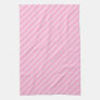 Candy Pink Diagonal Striped Pattern. Kitchen Towels