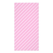 Candy Pink Diagonal Striped Pattern. Photo Card Template
