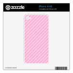 Candy Pink Diagonal Striped Pattern. Decals For The iPhone 4
