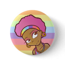 Candy Rainbows Button by lachat55 Candy Rainbows Button