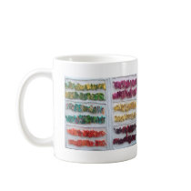 "Candy Ribbons" mugs by adelacamille "Candy Ribbons" mugs