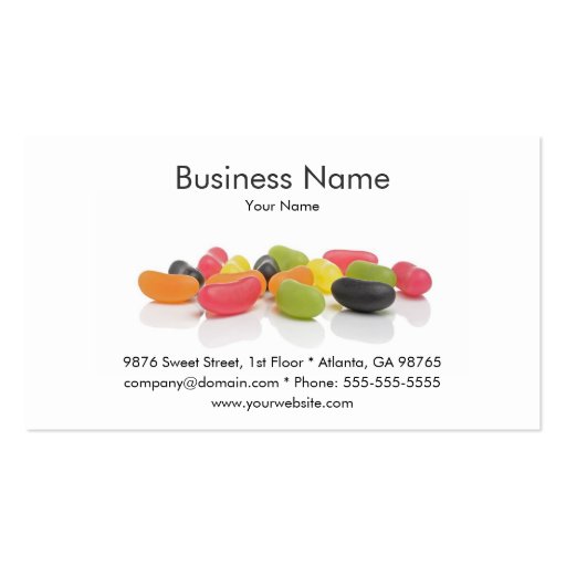 Candy Shop Business Card (front side)
