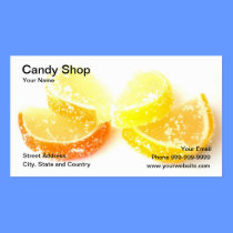 candy shop business cards