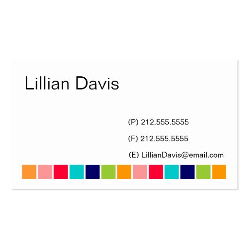 Candy Squares Business Card Templates