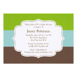 Candy Stripes Baby Shower Invitation