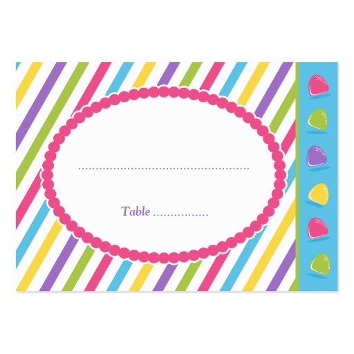 Candy Stripes Business Cards (front side)
