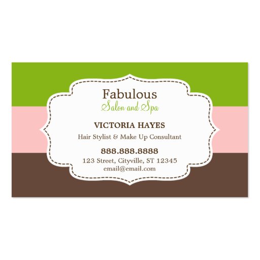 Candy Stripes Business Cards