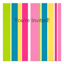 Candy Stripes Invitation invitations