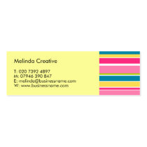 Candy Stripes Mini Business Card business cards