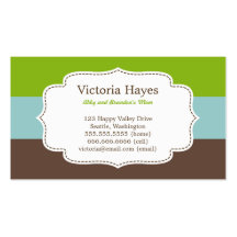 Candy Stripes Mommy Cards Business Card