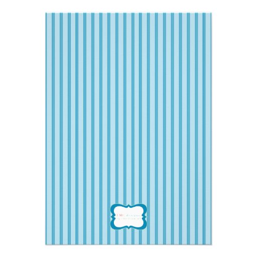 Candy Stripes - Photo Baby Shower BO Invitation