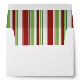 Candy Stripes Xmas or Holiday A-7 envelopes envelope