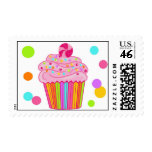Candy Surprise Cupcake Postage Stamps