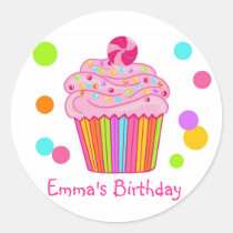 Candy Surprise Cupcake stickers