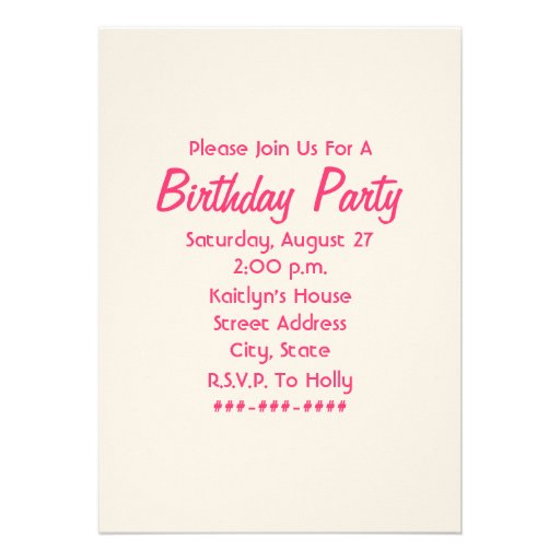Candy & Sweets Birthday Party Invitation